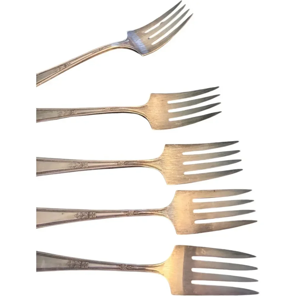 Rogers & Son AA Dessert Forks.  Valencia, 5 forks
